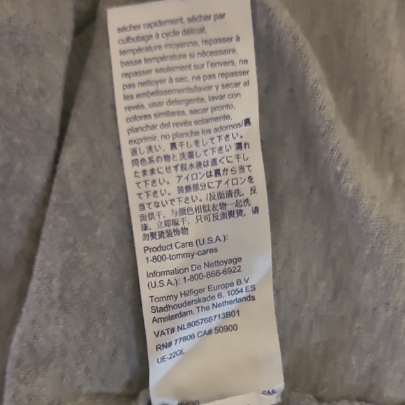 Tommy Hilfiger Gray Long Sleeve Tee with Red and Blue Accents - Picture 5 of 7